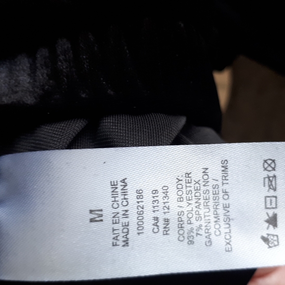 Dynamite black velour top M - Picture 10 of 11